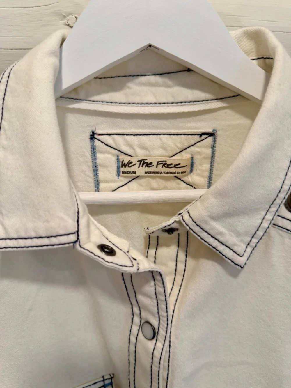 Free People Studded Cream Jacket NWT - Picture 2 of 13